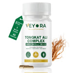 VEYORA Tongkat Ali Complex 1000mg | Tongkat Ali + Ashwagandha + Zinc | 60 Vegan Capsules