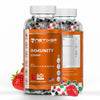 nETiXER Immunity Gummies – 60 Vegan Berry Gummies with Vitamins A, C, D, E, B12, Biotin, Zinc, Iodine – Gelatin-Free, Gluten-Free, Non-GMO – No Artificial Colors or Flavors | Individually Wrapped