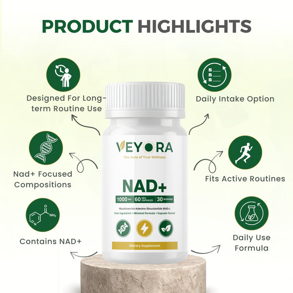 VEYORA NAD+ 1000mg | 60 Vegan Capsules