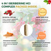 VEYORA Berberine HCl Complex 1000mg | Berberine + Cinnamon + Chromium | 60 Vegan Capsules
