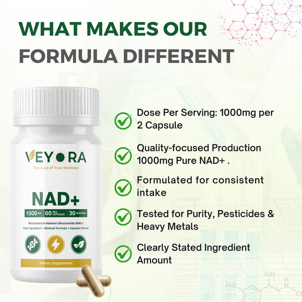 VEYORA NAD+ 1000mg | 60 Vegan Capsules