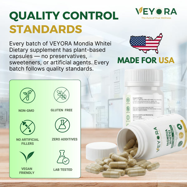 VEYORA Mondia Whitei 500mg | 60 Vegan Capsules