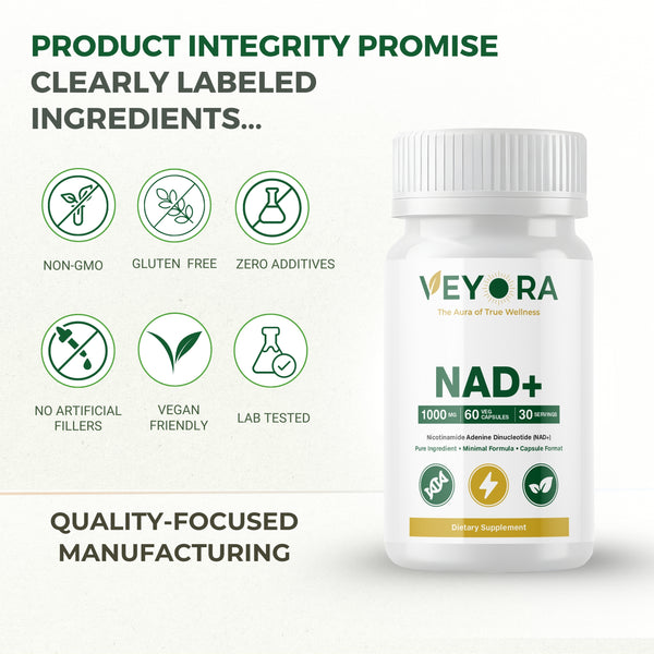 VEYORA NAD+ 1000mg | 60 Vegan Capsules