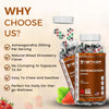 nETiXER Ashwagandha Gummies – Vegan, Strawberry Flavor – with KSM-66 300mg & Vitamin D2 50mcg – Gluten-Free, Gelatin-Free, Non-GMO – 60 Gummies – Adaptogen Supplement for Adults