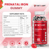 NETIXER Prenatal Iron Gummies – 60 Vegan Gummies | Iron 30 mg, Folic Acid 400 mcg, Vitamin B6 & B12 | Pregnancy Vitamins for Women | Gelatin-Free, Gluten-Free | Individually Wrapped, Strawberry Flavor