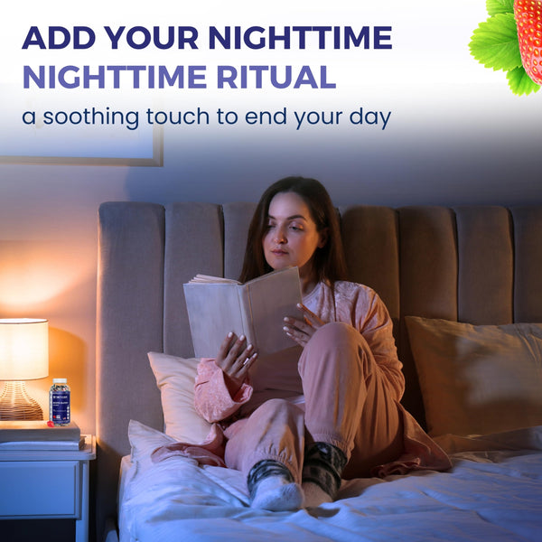 nETiXER Resto Sleep+ Gummies – Melatonin 5mg, Valerian Root 30mg, Chamomile, Lavender | with Vitamin C, E, B1, B2, B3, B5, B6, B12 | 60 Vegan Gummies | Strawberry Flavor | Individually Wrapped