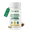 VEYORA Magnesium Bisglycinate Complex | KSM-66® Ashwagandha + GABA + L-Theanine + Melatonin | 60 Veg Capsules