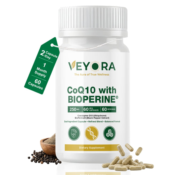 VEYORA CoQ10 with BioPerine® 250mg | 60 Vegan Capsules