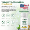 VEYORA Digestive Enzyme Complex 1000 mg | 60 Vegan Capsules | with Probiotic & Inulin Fiber | Multi-Source Clean Label Formula | Non-GMO | Gluten-Free