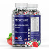 nETiXER Resto Sleep+ Gummies – Melatonin 5mg, Valerian Root 30mg, Chamomile, Lavender | with Vitamin C, E, B1, B2, B3, B5, B6, B12 | 60 Vegan Gummies | Strawberry Flavor | Individually Wrapped