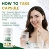 VEYORA Collagen Peptides Complex 1000 mg | 60 Vegan Capsules | with Hyaluronic Acid & Biotin | Plant-Based Marine-Free Formula Beauty Wellness