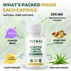 VEYORA Digestive Enzyme Complex 1000mg | Probiotic + Inulin Fiber | 60 Vegan Capsules