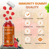 nETiXER Immunity Gummies – 60 Vegan Berry Gummies with Vitamins A, C, D, E, B12, Biotin, Zinc, Iodine – Gelatin-Free, Gluten-Free, Non-GMO – No Artificial Colors or Flavors | Individually Wrapped