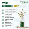 VEYORA 26-Strain Pre + Probiotic | 52 Billion CFU | FOSSENCE® | 60 Vegan Capsules