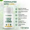 VEYORA Digestive Enzyme Complex 1000mg | Probiotic + Inulin Fiber | 60 Vegan Capsules