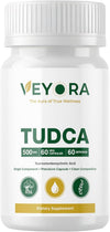 TUDCA 500mg | Tauroursodeoxycholic Acid | 60 Vegan Capsules | Single Ingredient Bile Salt | Non-GMO | Gluten Free | Soy Free | Dairy Free | Clean Label Supplement for Men and Women