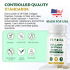 VEYORA Collagen Peptides Complex 1000 mg | 60 Vegan Capsules | with Hyaluronic Acid & Biotin | Plant-Based Marine-Free Formula Beauty Wellness