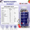 nETiXER Resto Sleep+ Gummies – Melatonin 5mg, Valerian Root 30mg, Chamomile, Lavender | with Vitamin C, E, B1, B2, B3, B5, B6, B12 | 60 Vegan Gummies | Strawberry Flavor | Individually Wrapped
