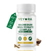 VEYORA Magnesium Bisglycinate Complex Capsules | 120 mg Magnesium per Serving | with KSM-66® Ashwagandha, GABA, L-Theanine & Melatonin | 60 Veg Capsules | Made for USA