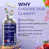 nETiXER Resto Sleep+ Gummies – Melatonin 5mg, Valerian Root 30mg, Chamomile, Lavender | with Vitamin C, E, B1, B2, B3, B5, B6, B12 | 60 Vegan Gummies | Strawberry Flavor | Individually Wrapped